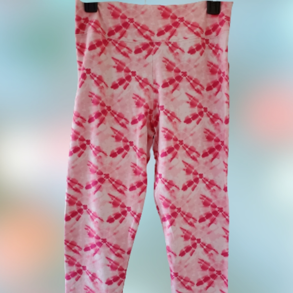 J.Crew tie & dye print crop leggings, medium, pink - Picture 4 of 8